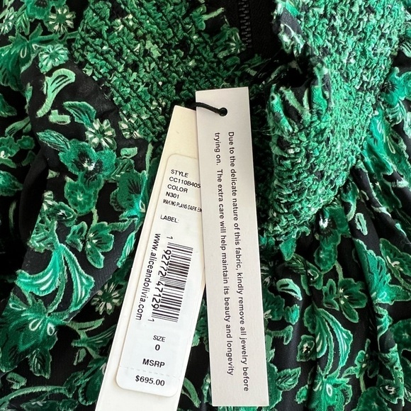 Alice + Olivia Dita High Neck Silk Maxi Dress - Picture 6 of 14